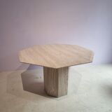 Travertine Octagonal diningtable