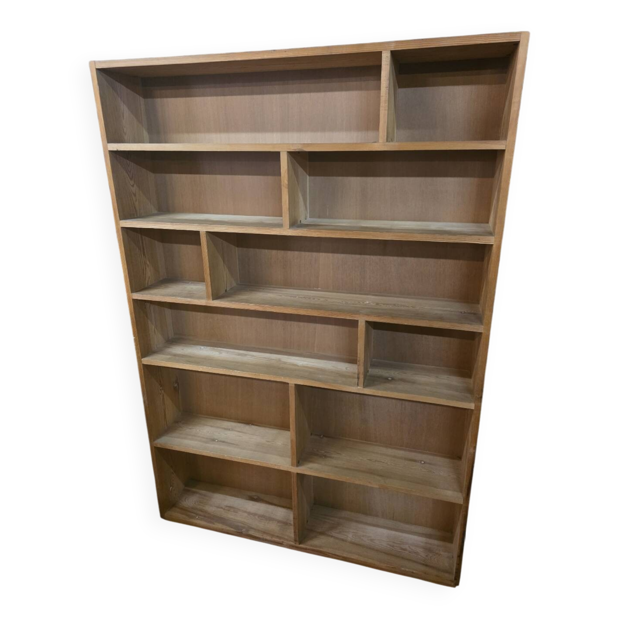 Vintage 70s fir bookcase