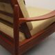 Fauteuil années 1960 jaune pâle, coussins neufs