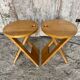 Pair of Folding Stools SUZY Design Adrian Reed Style Roger Tallon Bo