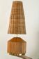 Lampe de table en osier de style moderne du milieu du siècle