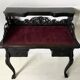 Elegant Victorian Black and Red Desk, Writing Table, Secretaire