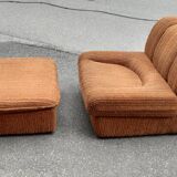 Driver and corduroy ottoman 1970