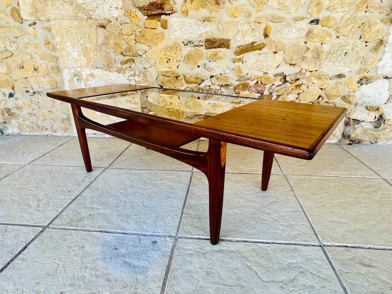 Vintage Teak and Glass Coffee Table by G Plan, Circa 1960s