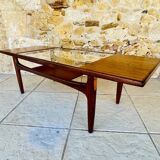 Vintage Teak and Glass Coffee Table by G Plan, Circa 1960s