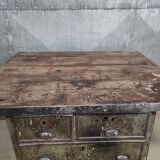 Industrial Workbench | Vintage Metal & Wood Workshop Table