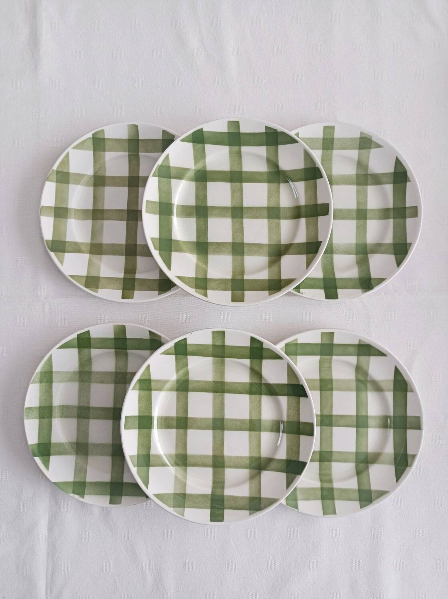Set of 6 deep plates Moulin des Loups, Tablecloth