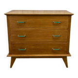Vintage chest of drawers with compass feet