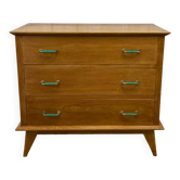 Vintage chest of drawers with compass feet