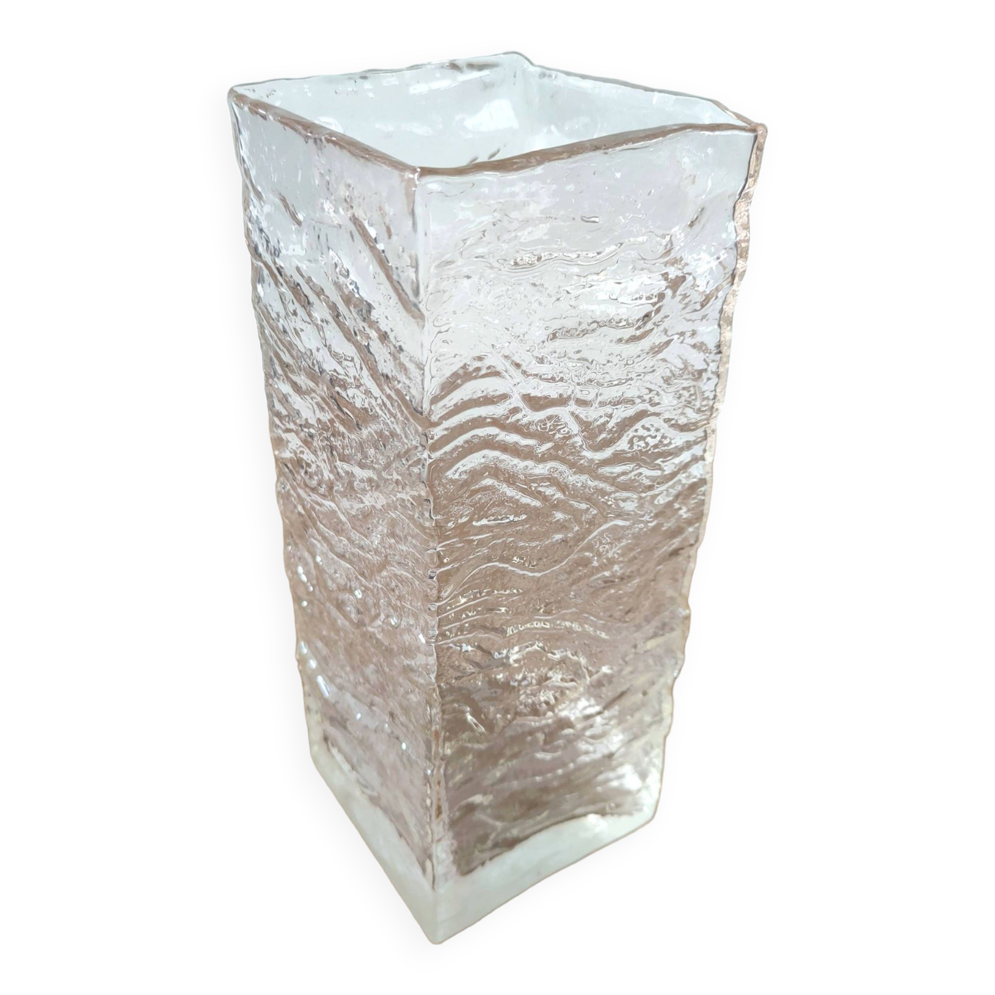 Bubble glass vase design from the 70s