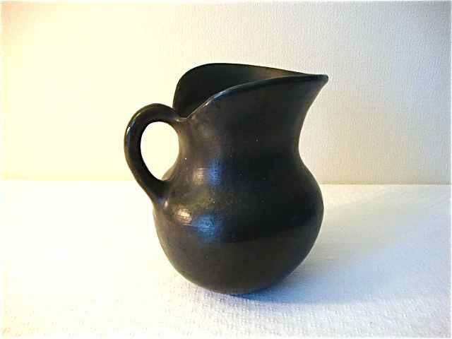 Black terracotta pitcher