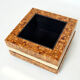 Table bar or planter marquetry of brass olive wood by Sandro Petti 1970