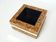 Table bar or planter marquetry of brass olive wood by Sandro Petti 1970