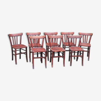 Lot de 8 chaises bistrot