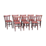 Lot of 8 bistro chairs