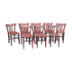 Lot of 8 bistro chairs