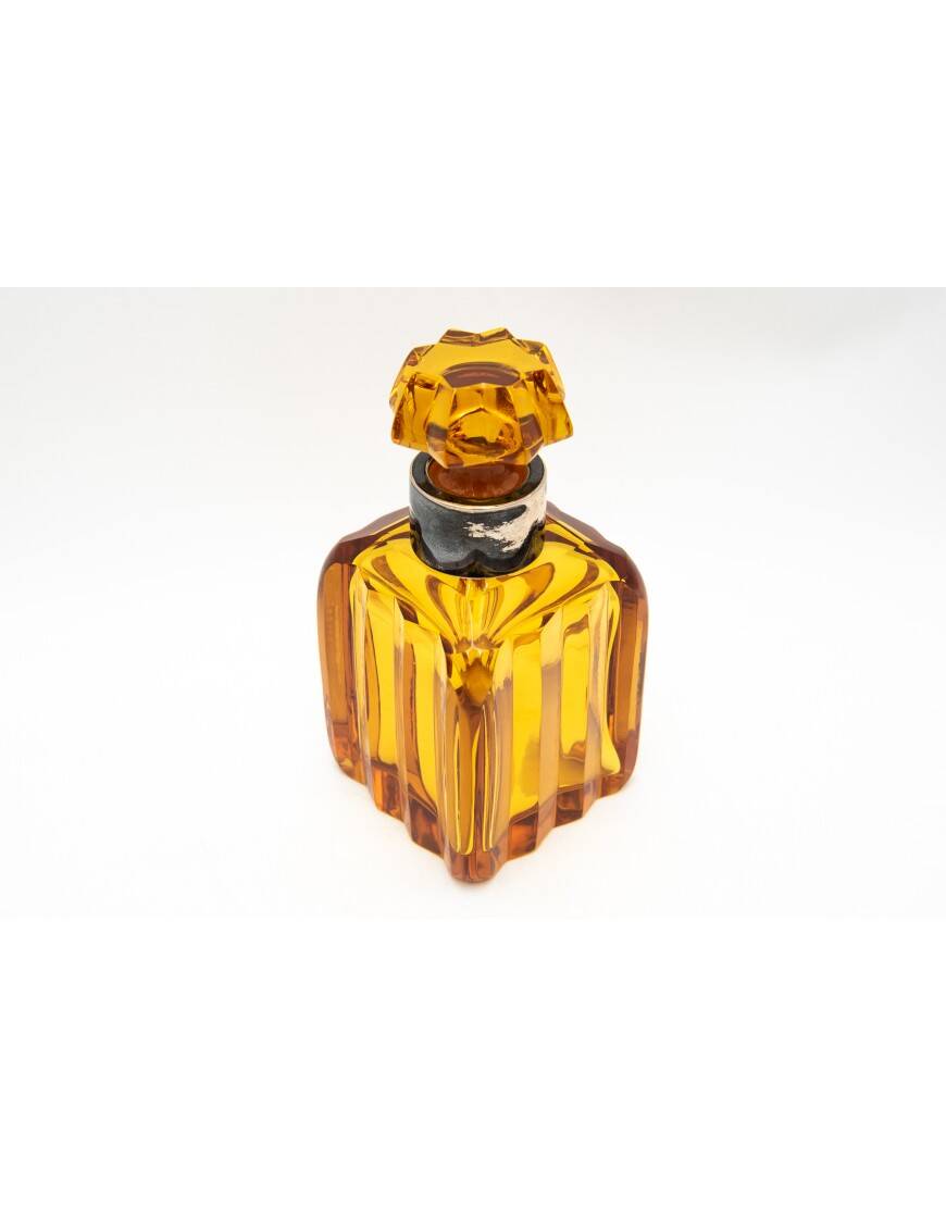 Crystal carafe and 5 glasses, WMF Germany, Art Deco.