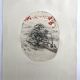 Original engraving signed in pencil by julius baltazar, untitled, circa 1990