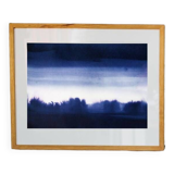 Blue landscape in ink 2