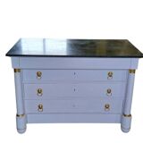 Empire style chest of drawers, 19th century, painted