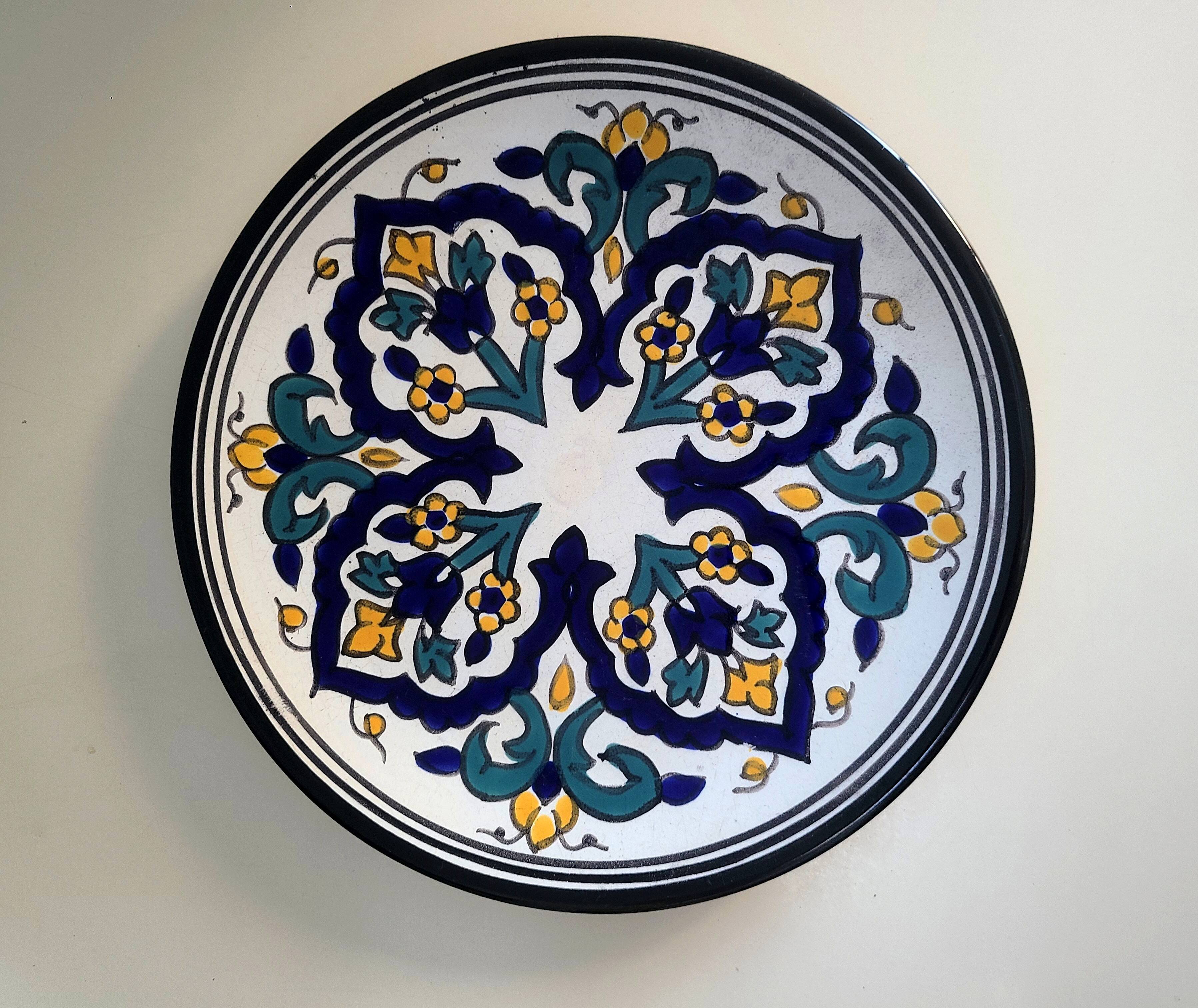 Round dish, handmade ceramic dish