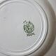 12 flat plates in iron earth model "Mulberry" Saint Amand and Hamage early twentieth century