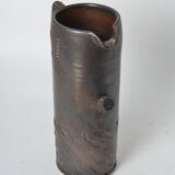 Handmade stoneware pitcher