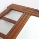 Art Deco Mirror in Wood with Facet Cut Mirror, 1930s
