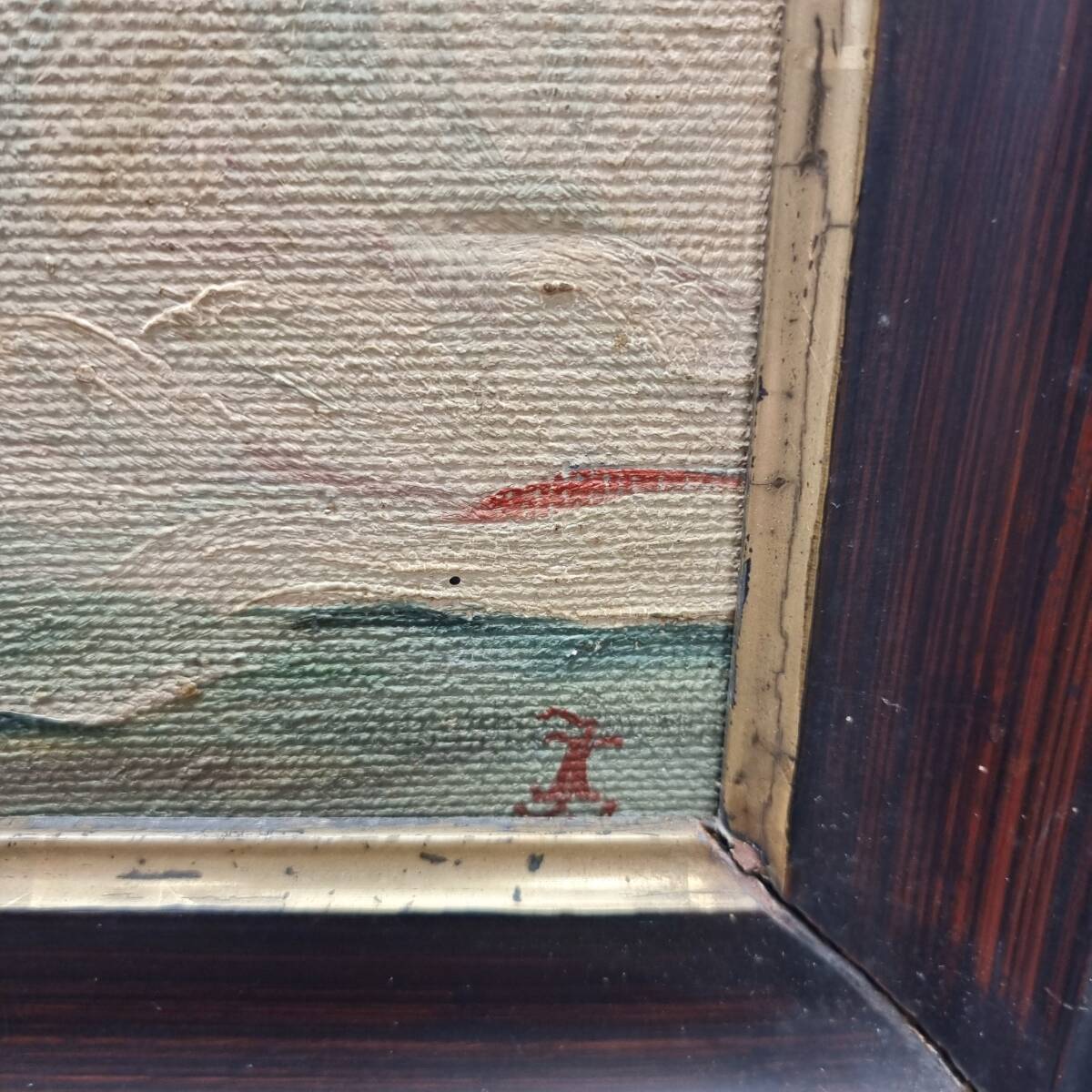 Old Flower Still Life On Canvas, early 1900s