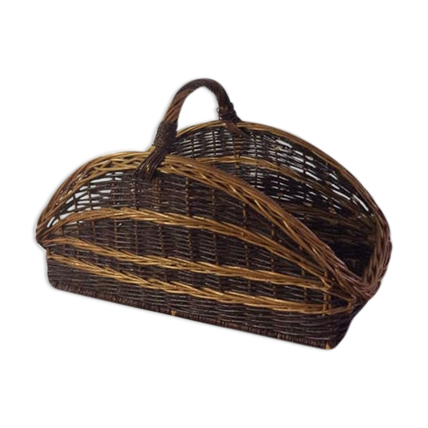 Gate logs braided Wicker