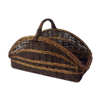 Gate logs braided Wicker