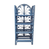 Peacock Rattan Shelf Bookcase