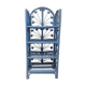 Peacock Rattan Shelf Bookcase