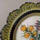 Henriot Quimper wall plate | gorse & heather flowers 1945/70