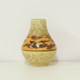 Vase vintage jaune et vert d’allemagne de l’ouest
