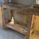 Vintage wooden workbench