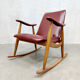 Vintage dutch design rocking chair Louis Van Teeffelen, Webe