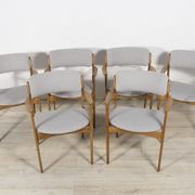 Oak Model 49 Dining Chairs by Erik Buch for Odense Maskinsnedkeri / O.D. Møbler, 1960s, Set of 6