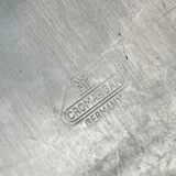 German Cromargan plate from the mid-century by WMF, 1960s.