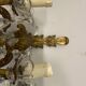 Crystal Bronze Sconces Set of 2 1950’s
