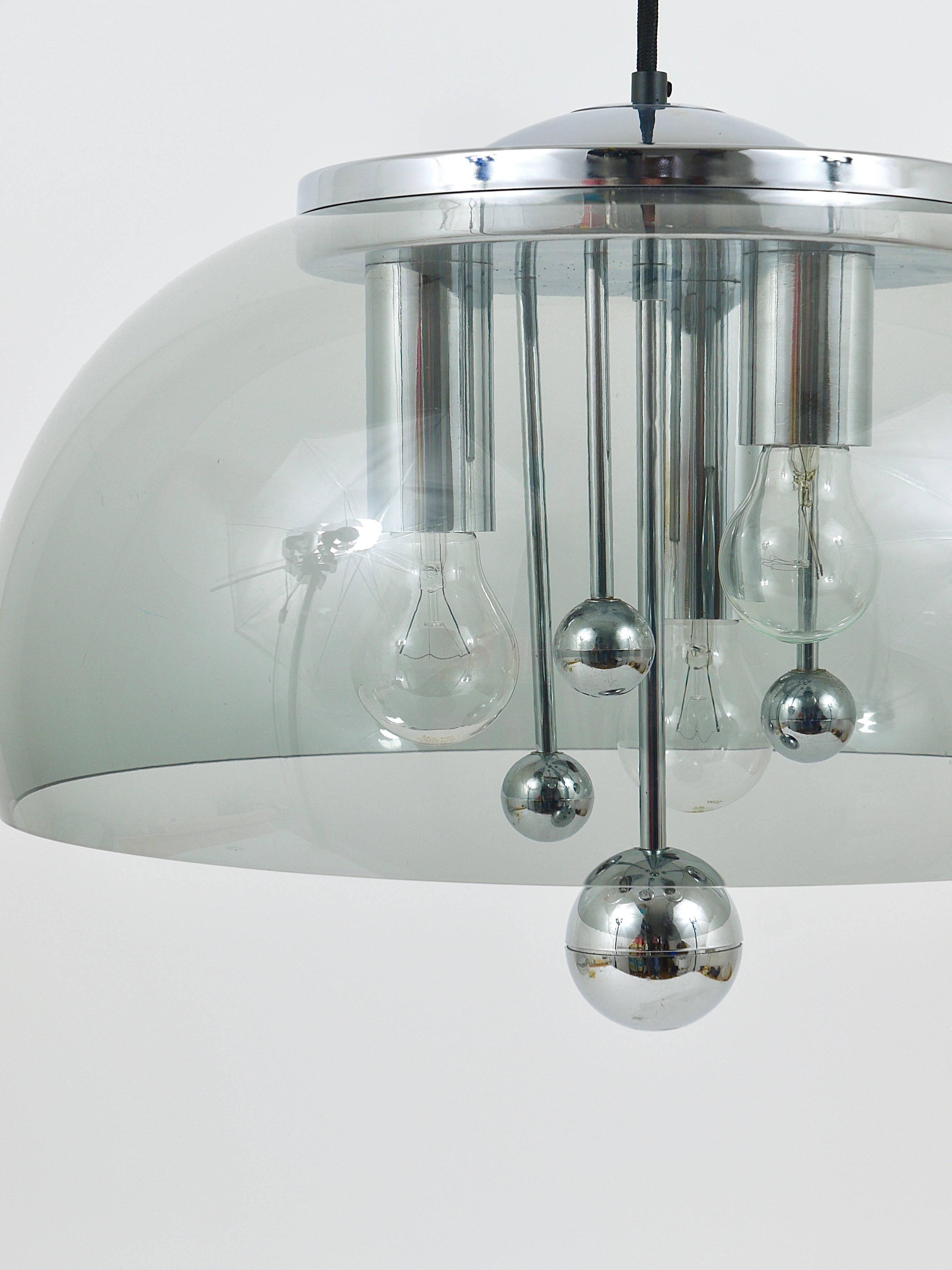 Doria mid-century suspension globe, Germany, 1970s
