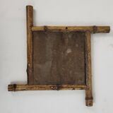 Beveled bamboo mirror, early 20th century