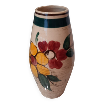 Ceramic vase floral motif Numbered