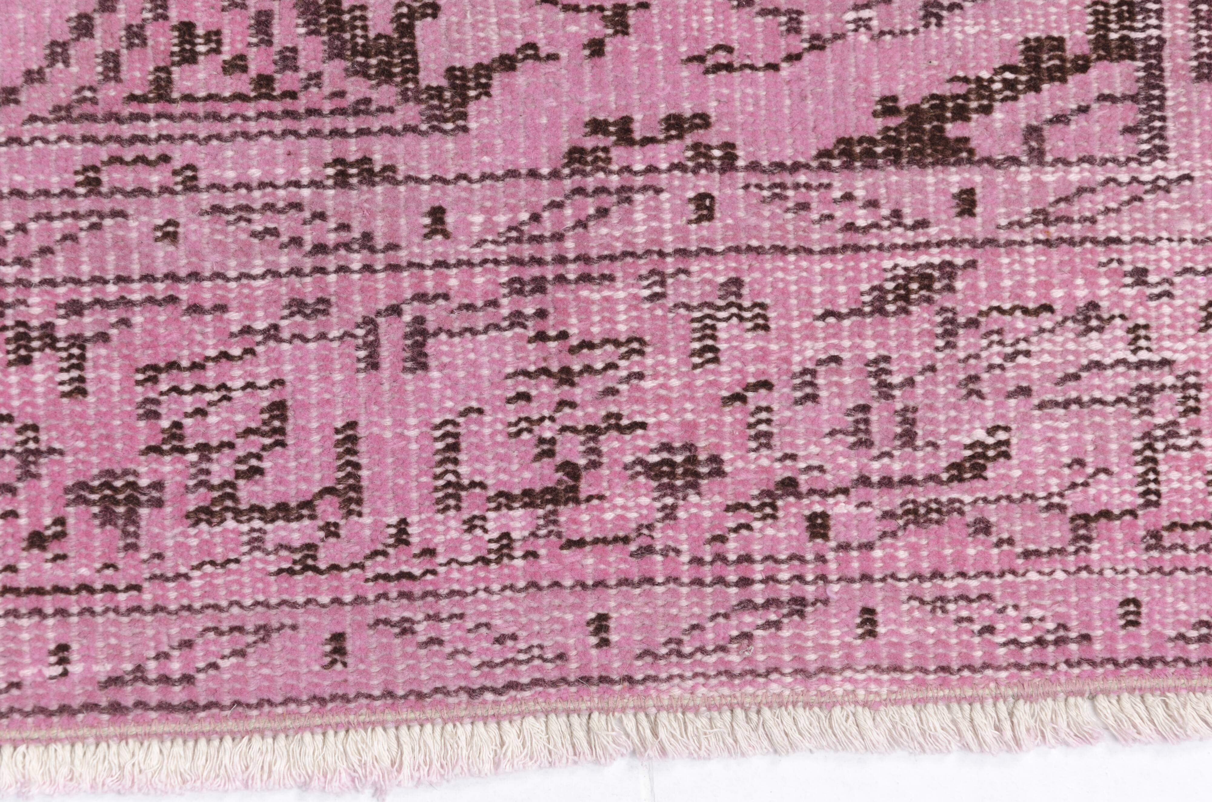 Pale Pink Vintage Turkish rug SKU-2532