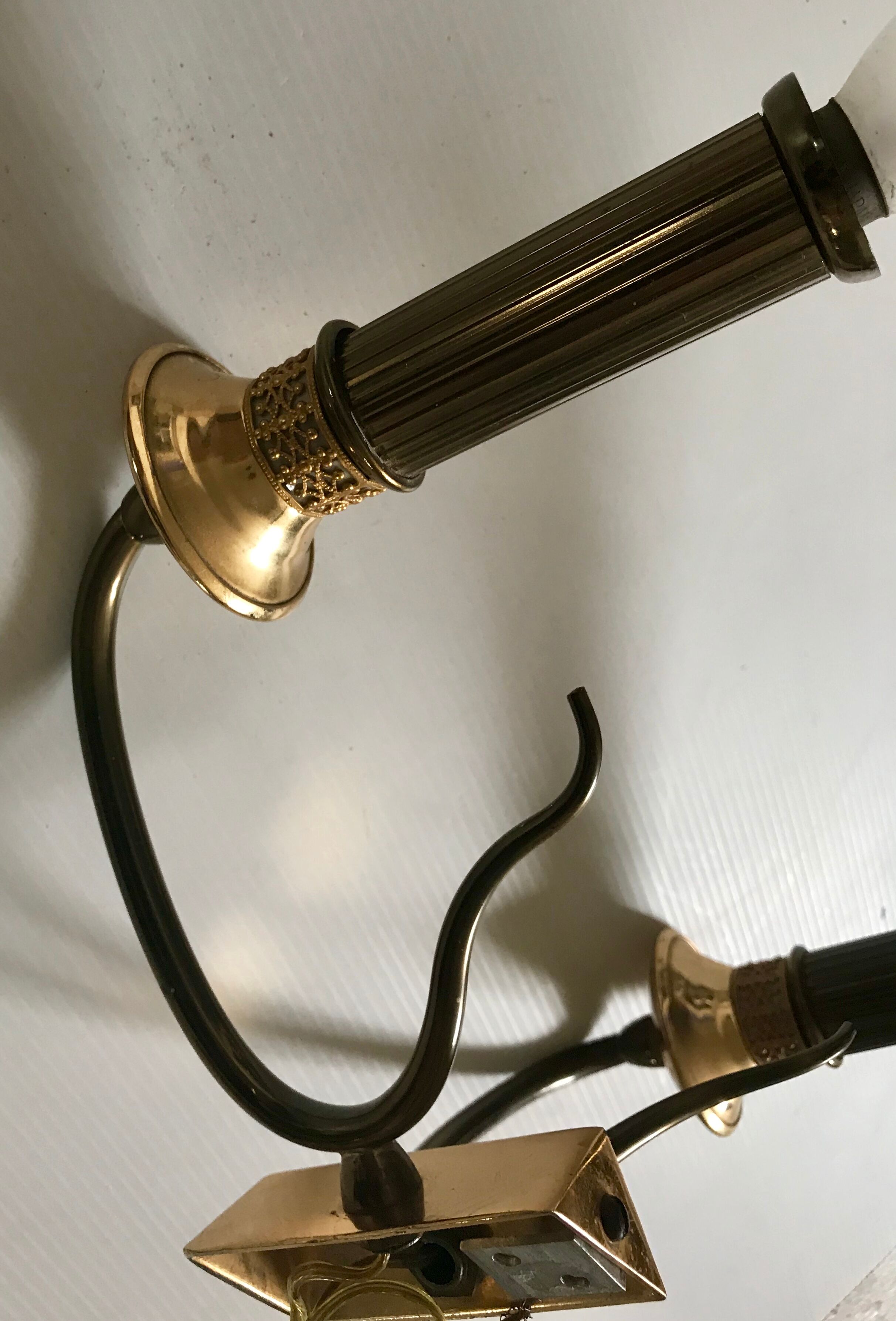 Brass wall lamp circa 1950