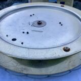 Vintage aluminum and glass ceiling light by Peill & Putzler 1970