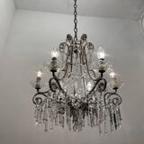 Vintage Crystal Beaded Chandelier