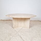 Travertine coffee table