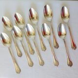 10 silver-plated metal soup spoons with hallmarks 2106225