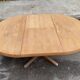 Authentic Scandinavian dining table BAUMANN stripped in teak 1960